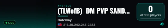 (TLWofB)  DM PVP SANDBOX  NO RULES  AUTO GROW live status badge