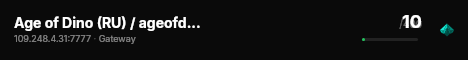 Age of Dino (RU) / ageofdino.ru live status badge