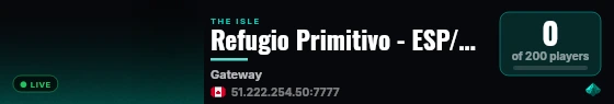 Refugio Primitivo - ESP/LATAM - Voice Chat - 1.50x live status badge