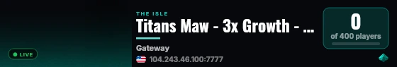 Titans Maw - 3x Growth - Low Rules - Parking - Shop live status badge