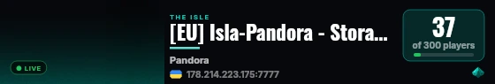 [EU] Isla-Pandora - Storage & More - 1.3x growth live status badge