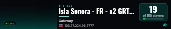 Isla Sonora - FR - x2 GRTH - AI - LOW RULES live status badge