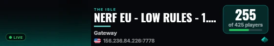 NERF EU - LOW RULES - 1.25x - STORAGE - HIGH AI live status badge