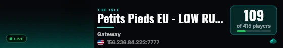Petits Pieds EU - LOW RULES - STORAGE - FAST Q live status badge