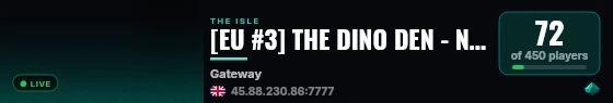 [EU #3] THE DINO DEN - NO RULES - 3xGROWTH live status badge