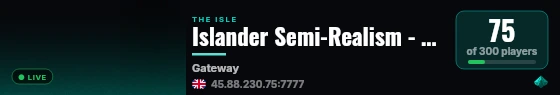 Islander Semi-Realism - High Ai - Storage live status badge