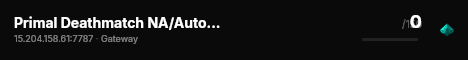 Primal Deathmatch NA/Auto Grow/Teleport live status badge