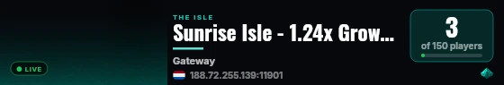 Sunrise Isle - 1.24x Growth - Website + VOIP live status badge