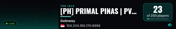 [PH] PRIMAL PINAS | PVP | LITE RP | VOIP | PRML live status badge
