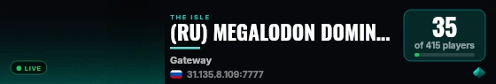 (RU) MEGALODON DOMINATION (discord.gg/megalodon) live status badge