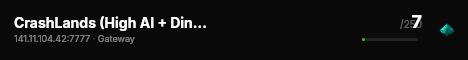 CrashLands (High AI + Dino Storage and Store) live status badge