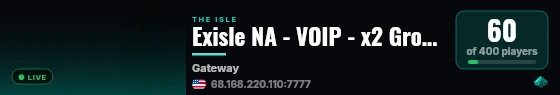 Exisle NA - VOIP - x2 Growth live status badge