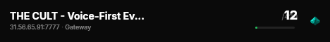 THE CULT - Voice-First Evrima - Vault & Skins - islecult.com live status badge