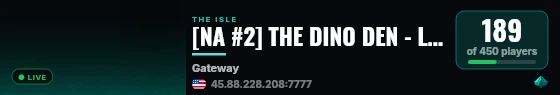 [NA #2] THE DINO DEN - LOW RULES - 3xGROWTH live status badge