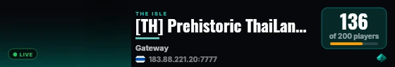 [TH] Prehistoric ThaiLand [Survival] live status badge