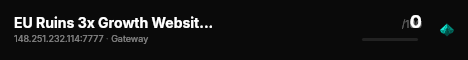 EU Ruins 3x Growth Website Skins Storage live status badge