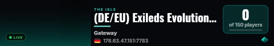 (DE/EU) Exileds Evolution PVE/PVP live status badge
