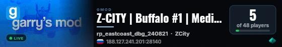 Z-CITY | Buffalo #1 | Medium RolePlay live status badge