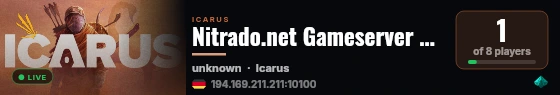 Nitrado.net Gameserver Elsken live status badge