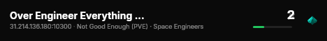 Over Engineer Everything (PVE) live status badge