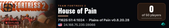 House of Pain live status badge
