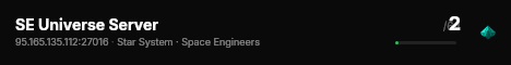 SE Universe Server live status badge