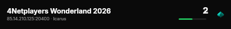 4Netplayers Wonderland 2026 live status badge