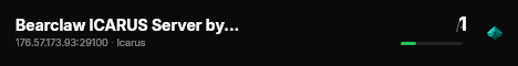 Bearclaw ICARUS Server by g-portal.com live status badge
