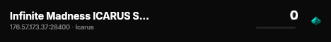 Infinite Madness ICARUS Server by g-portal.com live status badge