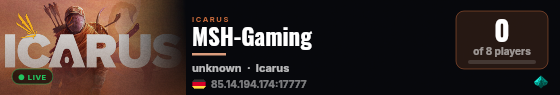 MSH-Gaming live status badge
