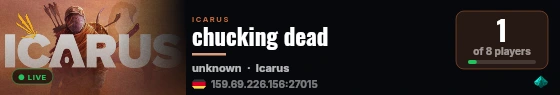 chucking dead live status badge