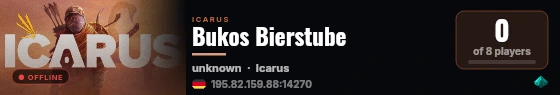 Bukos Bierstube live status badge