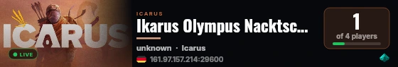 Ikarus Olympus Nacktschnecken by g-portal.com live status badge