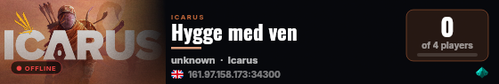 Hygge med ven live status badge