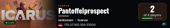 Pantoffelprospect live status badge