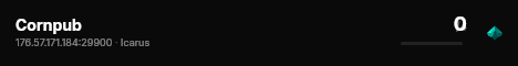 Cornpub live status badge