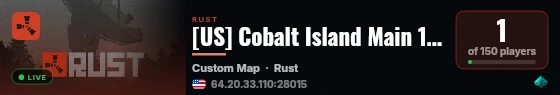 [US] Cobalt Island Main 1.5x | Vanilla live status badge
