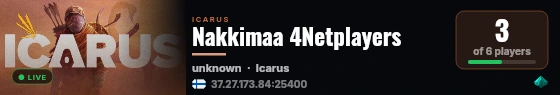 Nakkimaa 4Netplayers live status badge