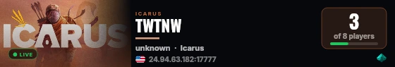 TWTNW live status badge