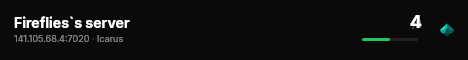 Fireflies`s server live status badge