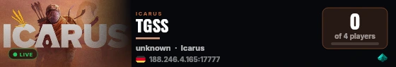 TGSS live status badge