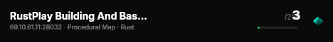 RustPlay Building And Base Defense Testing Server live status badge