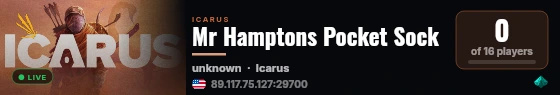 Mr Hamptons Pocket Sock live status badge