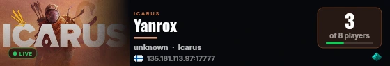 Yanrox live status badge