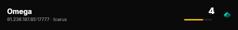 Omega live status badge