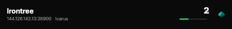 Irontree live status badge