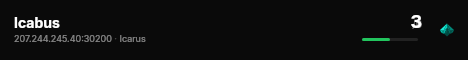 Icabus live status badge
