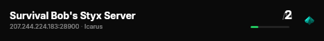 Survival Bob's Styx Server live status badge