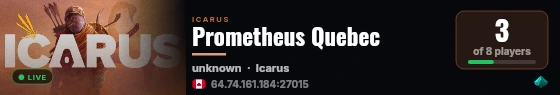Prometheus Quebec live status badge