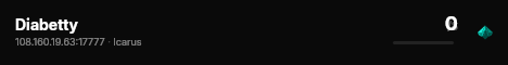 Diabetty live status badge